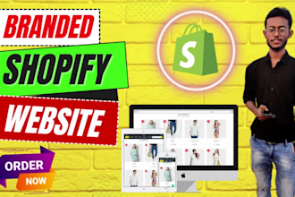 setup shopify website, dropshipping store or shopify store