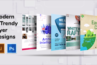 design unique flyer, poster and marketing material