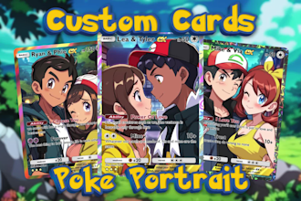draw custom pokemon trainer for tcg pokemon card or fakemon