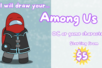 draw your among us oc or game character