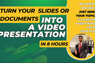 turn your slides or documents into a video presentation