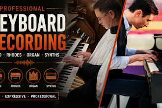record piano, rhodes, hammond organ and synths for your songs