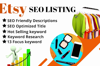 do etsy digital products descriptions, title tags, etsy seo listing, etsy shop