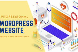 do professional wordpress website design and landing page