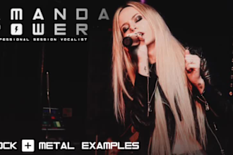 sing female vocals pop rock metal singer songwriter vocalist