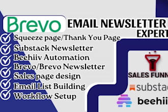 do beehiiv setup, beehiiv template, email campaign, substack newsletter, brevo