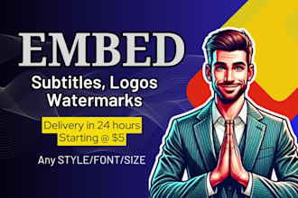 add subtitles, logo or watermark to your videos