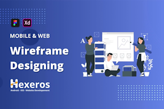 design wireframe and prototype a mobile app and website