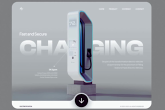 develop ev car charging website, electric vehicle web app