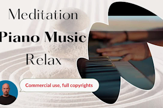 compose cinematic emotional piano music for meditation and relaxing