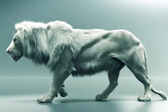 render cgi animal animal animation, 3d animal model, animal creatures, xgen fur