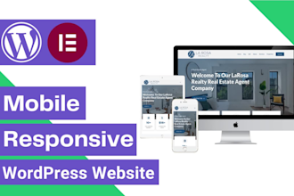build a mobile responsive wordpress website design or redesign wordpress website