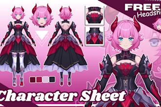 draw character sheet or reference sheet