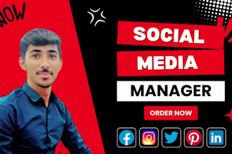 be your social media marketing manager and community manager