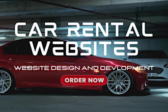 design professional car rental booking website for your business