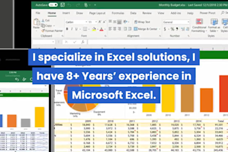 do any ms excel formula, excel macro, excel vba very fast