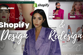 design a profitable shopify website or shopify store, shopify ecommerce website
