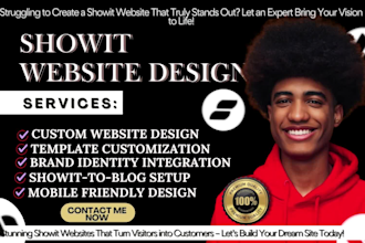 design, redesign and customize your showit website or template
