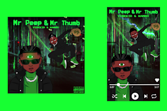 animate your cartoon album cover into spotify canvas artwork