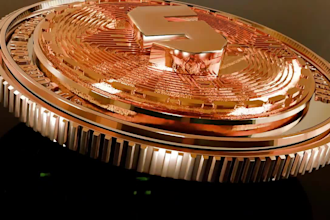 create 3d logo coin design and animation