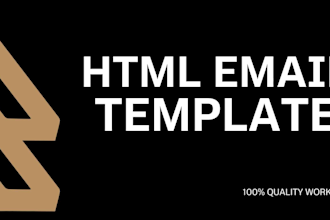 design HTML email template or newsletter develop responsive email template