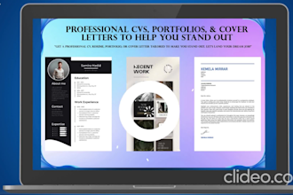 create cvs resumes and cover letter