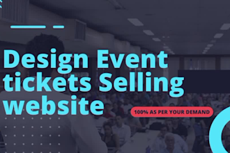 make event tickets selling website, listing with an event calendar