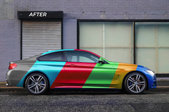 professionally photoshop and change your cars color