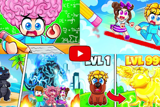 draw roblox thumbnail for youtube