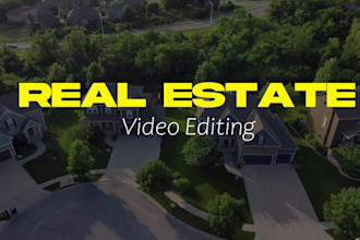 do real estate, promos video editing for listing in 24 hours