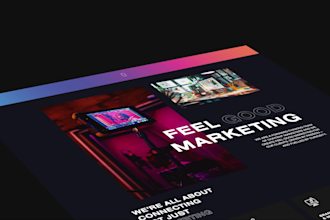 design a one page website for your personal brand or startup