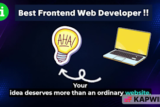 be your frontend website developer