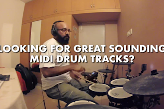 play and record drum midi parts for your song
