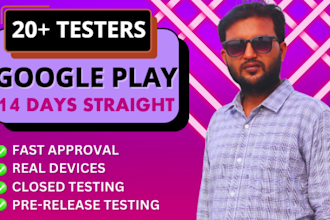 provide real 20 testers for google play console