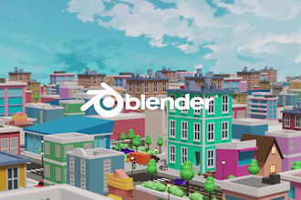 create low poly 3d models, assets or game props