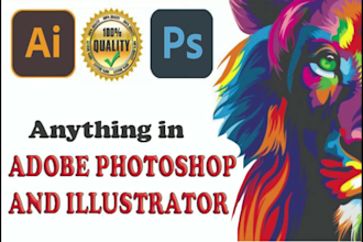 vector tracing and any type of work in adobe illustrator