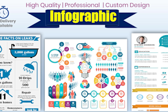 design professional and unique infographic flowchart diagram