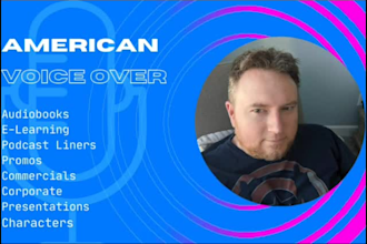 deliver a pro, american, and dramatic male voice over