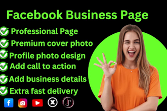 professional facebook business page create,setup and manage