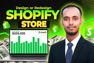 design or redesign professional shopify website