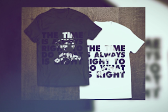 do a professional typography shirt for you