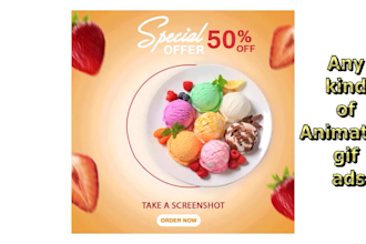 create animated gif banner ads, gif animation, social animated ads