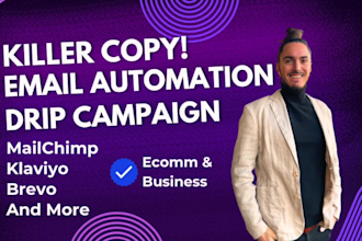 set up email marketing automation campaigns for ecomm