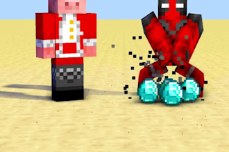 create minecraft 3d animation