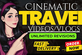 do cinematic travel video editing