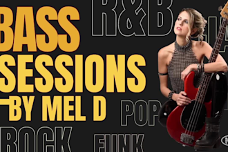 be your pro bass player for rock funk rnb jazz