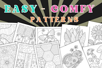design custom pattern coloring pages