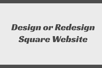 design or redesign the square website