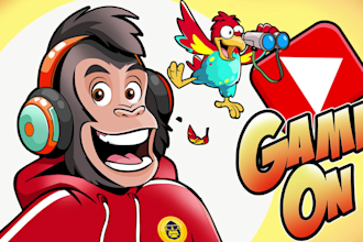 create cartoon character and mascot logo