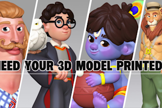 design custom 3d printing models , collectible toy